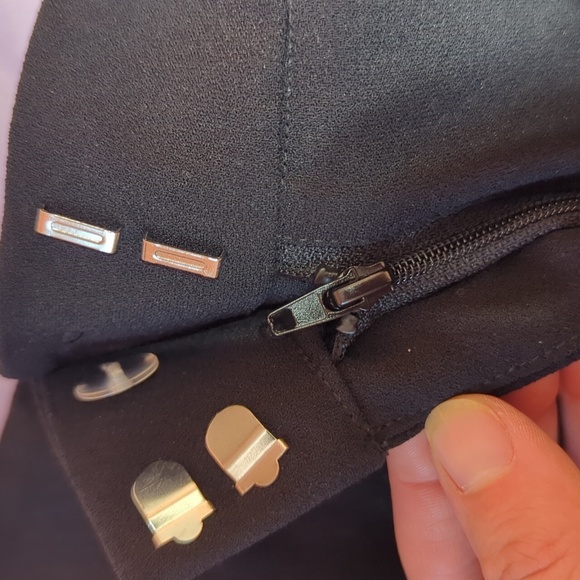 Jason Wu Women's Black Side Stripe Flat Wide Leg Trouser Dress Pants Size 10 - Picture 10 of 10